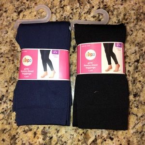 NWT 2 Girls’ Fleece Lined Leggings